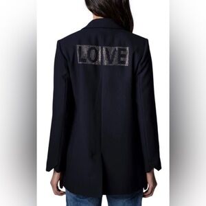 Zadig & Voltaire Viva Strauss “Love” Now Blazer Size 36